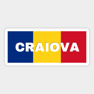 Craiova City in Romanian Flag Sticker